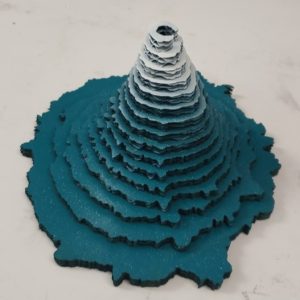 הר הגעש יוטי - בחיתוך לייזר