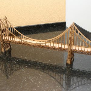 Olden Gate Bridge תוכניות CNC - בחיתוך לייזר