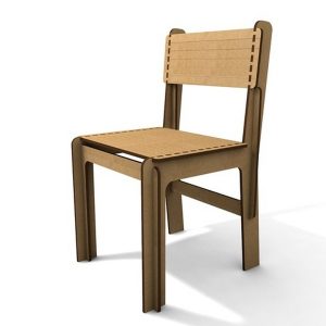 כיסא Lasercut במקור פתוח - בחיתוך לייזר