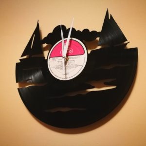 שעון Orologio Vinile Barca Vela - בחיתוך לייזר