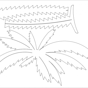 דקל 1 - בחיתוך לייזר
