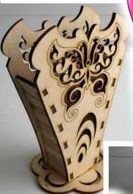 קלמר קופסת עץ - בחיתוך לייזר