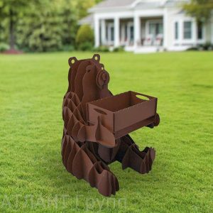 דוב גריל ברביקיו בחיתוך פלזמה - בחיתוך לייזר