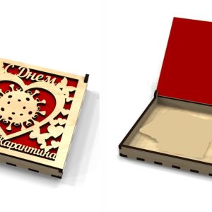 תיבת יום הולדת להסגר - בחיתוך לייזר