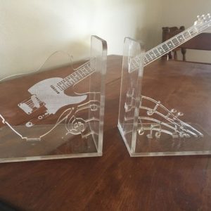 משענות ספרי גיטרה רוק - בחיתוך לייזר