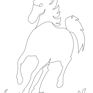 סוס רץ - בחיתוך לייזר