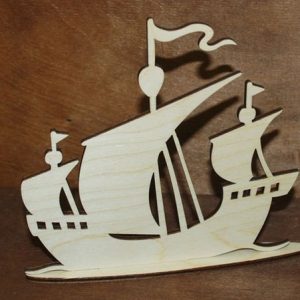ספינת מפרש עיצוב שולחן - בחיתוך לייזר