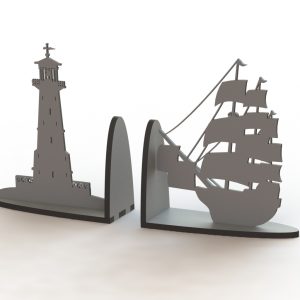 תמיכה בספרי ספינה - בחיתוך לייזר