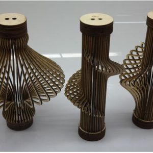 מנורת נחשול - בחיתוך לייזר