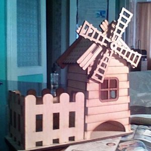 טחנת בית התה - בחיתוך לייזר