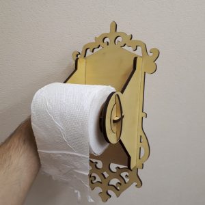 מחזיק נייר טואלט - בחיתוך לייזר