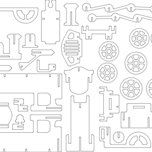 רכבת 4.75 מ"מ - בחיתוך לייזר
