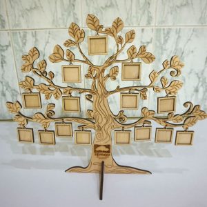 תבנית מסגרת תמונה לעץ - בחיתוך לייזר