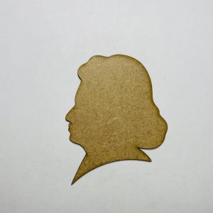 מגזרת בטהובן מעץ לא גמורה - בחיתוך לייזר