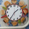 תבנית שעון קיר לבית הספר - בחיתוך לייזר