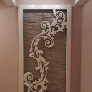 פרח קיר - בחיתוך לייזר