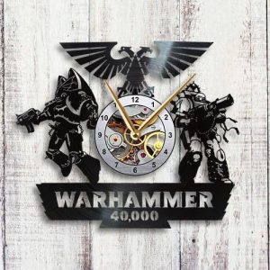 Warhammer 40k ויניל שעון קיר - בחיתוך לייזר