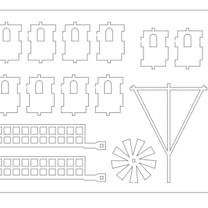 טחנת רוח חלק 2 - בחיתוך לייזר