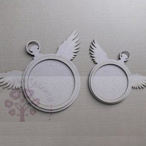 שעון קיר כנפיים - בחיתוך לייזר