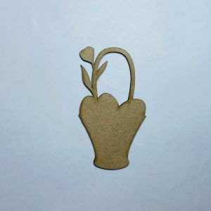 עץ פסחא סל צורה לא גמורה מגזרה - בחיתוך לייזר