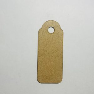 מגזרת תג מתנה מעץ צורת תג מתנה - בחיתוך לייזר