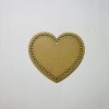 מגזרת לב מעץ למלאכת יד - בחיתוך לייזר