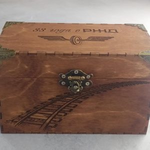 תבנית חריטה של תיבת אחסון תיבת תכשיטים עתיקים מעץ - בחיתוך לייזר