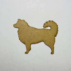 מגזרת רועה אוסטרלי מעץ - בחיתוך לייזר