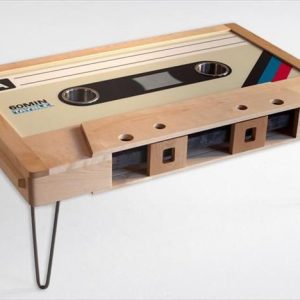 שולחן קפה קלטת מעץ - בחיתוך לייזר