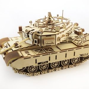 פאזל 3D טנק מעץ - בחיתוך לייזר