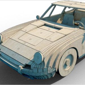 porche-911-1964-3-mm - בחיתוך לייזר